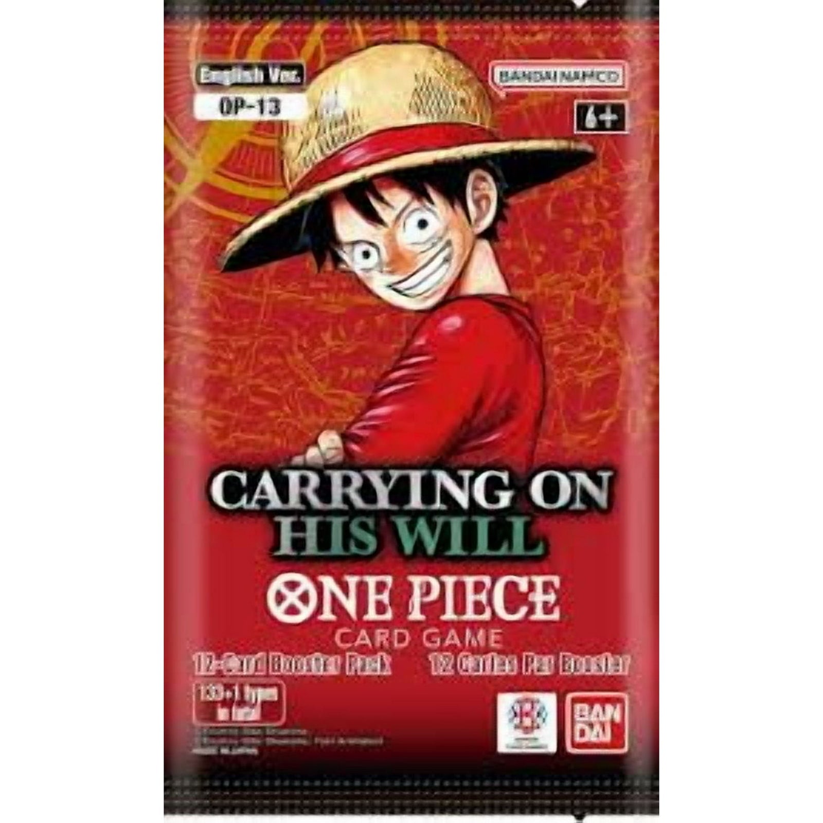 Bandai Hobby One Piece Tcg: Op-13 Carrying On His Will Booster Pack