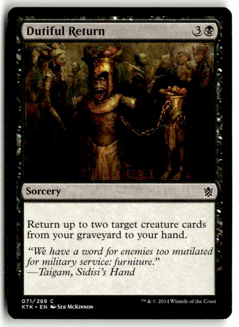 2014 Khans of Tarkir 71 Dutiful Return