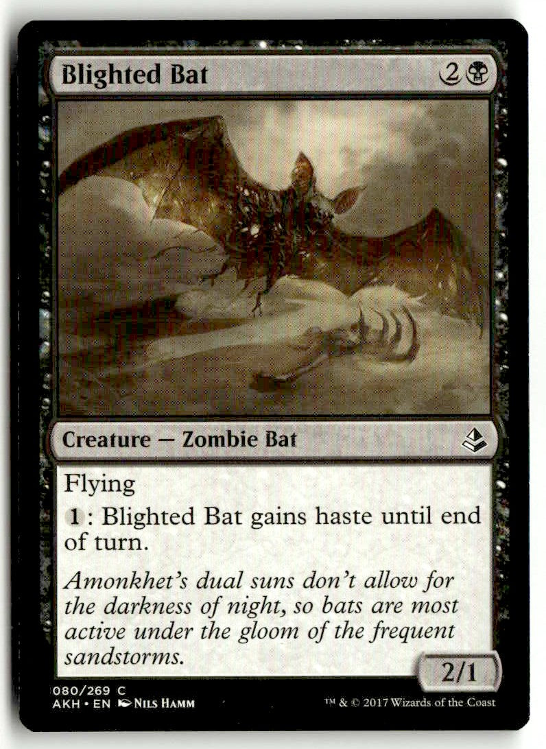 2017 Amonkhet 80 Blighted Bat