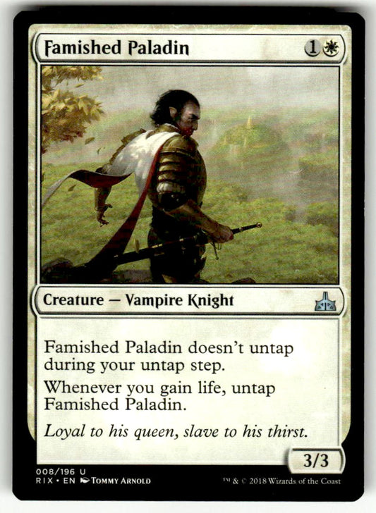 Famished Paladin - Front
