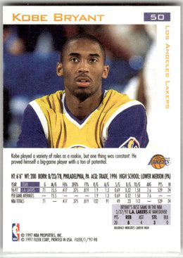 1997-98 Fleer #50 Kobe Bryant
