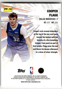 2025-26 Topps #PP-16 Cooper Flagg Power Players