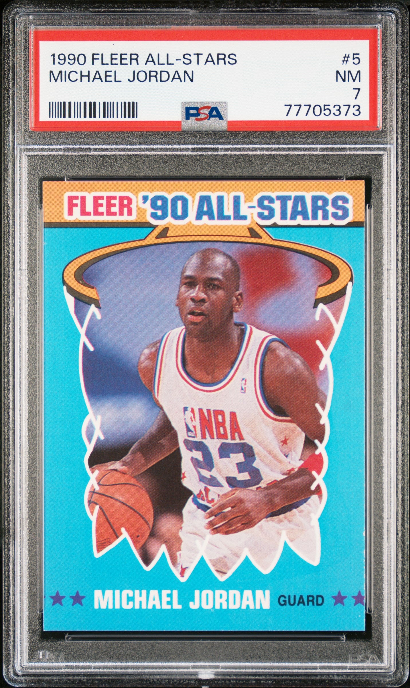 1990 Fleer All-Stars #5 Michael Jordan PSA 7