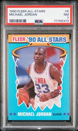 1990 Fleer All-Stars #5 Michael Jordan PSA 7