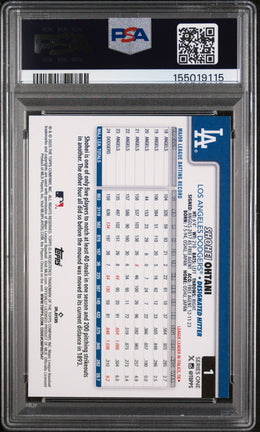 2025 Topps #1 Shohei Ohtani Holo Foil PSA 9