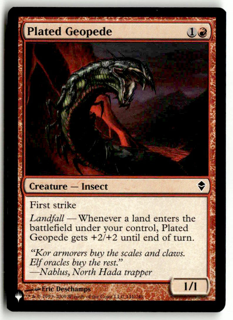 2009 Zendikar 141 Plated Geopede