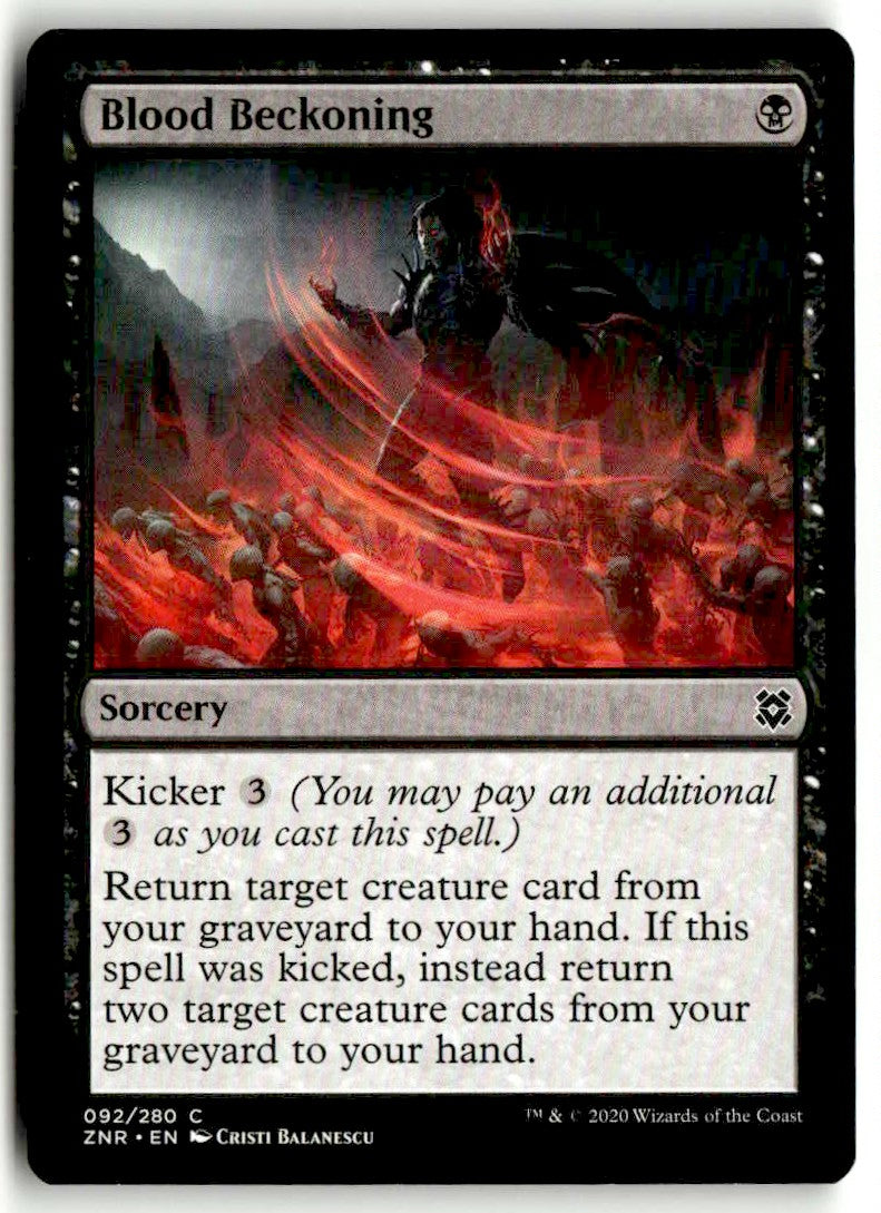 2020 Zendikar Rising 92 Blood Beckoning