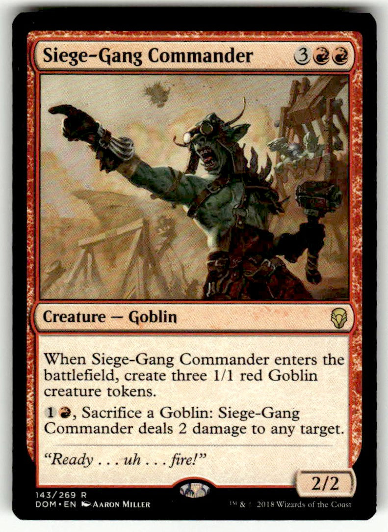 Siege-Gang Commander - Front