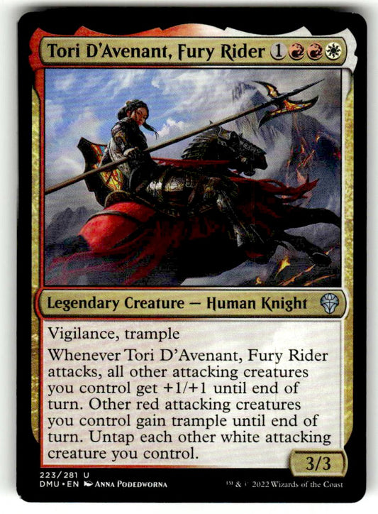 Tori D'Avenant, Fury Rider - Front