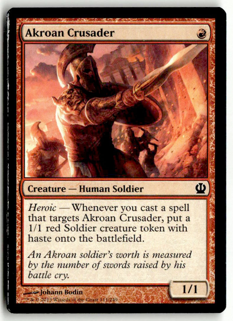 2013 Theros 111 Akroan Crusader