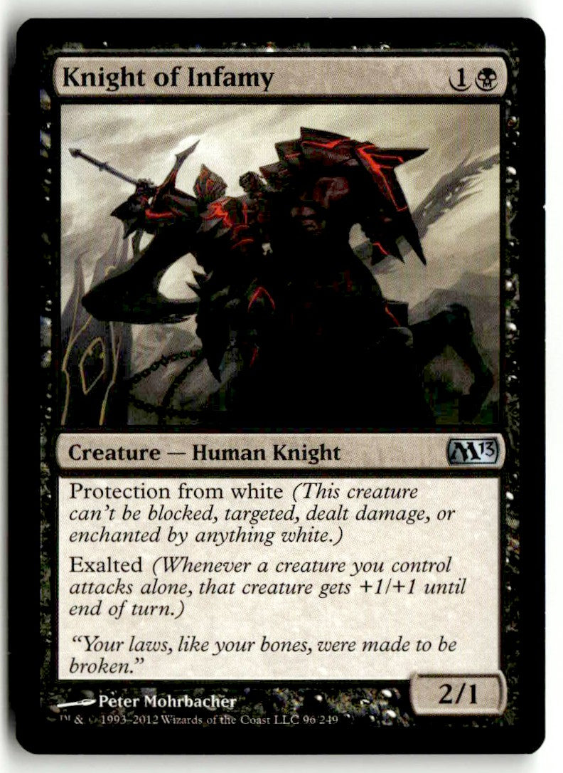 2012 Magic 2013 96 Knight of Infamy