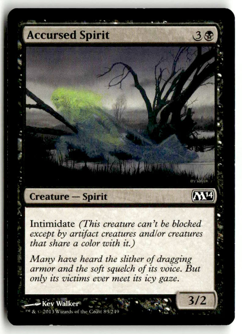 2013 Magic 2014 83 Accursed Spirit