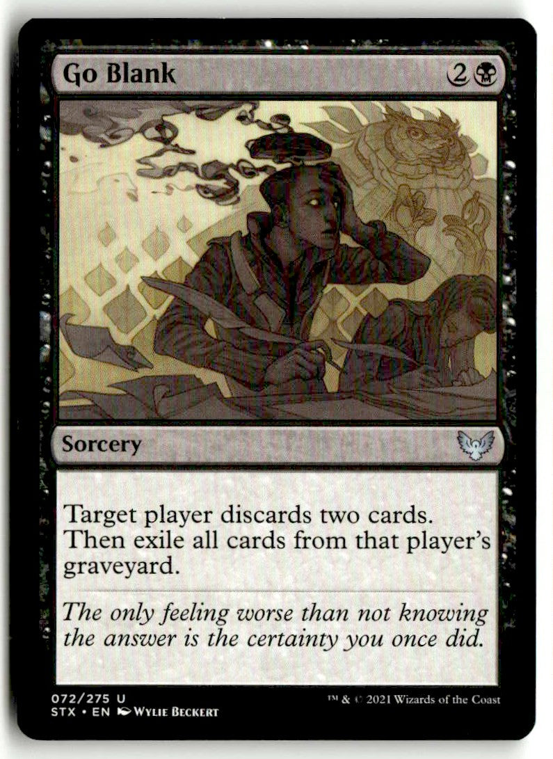 2021 Strixhaven: School of Mages 72 Go Blank