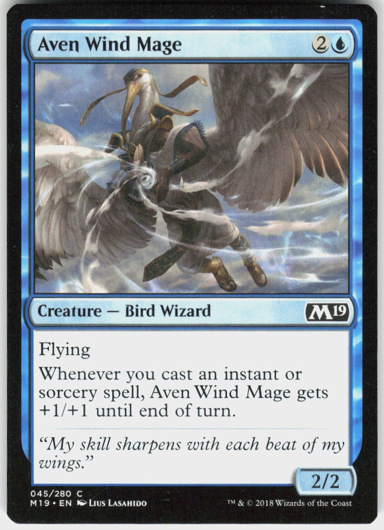 Aven Wind Mage #45 NM