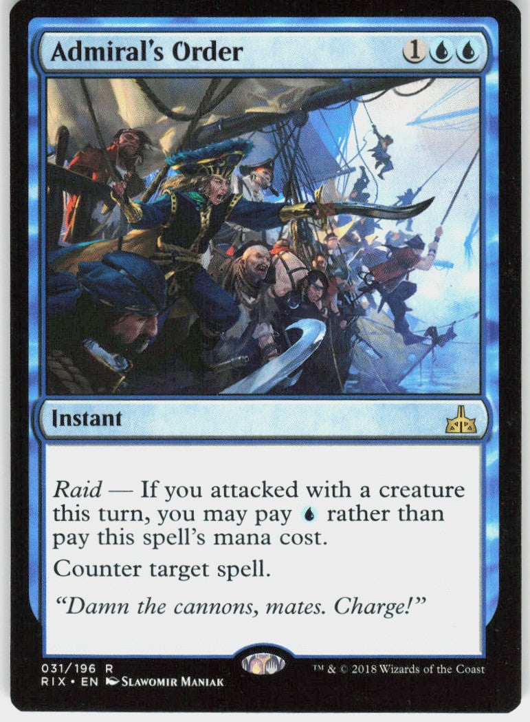 Admiral's Order #31 NM