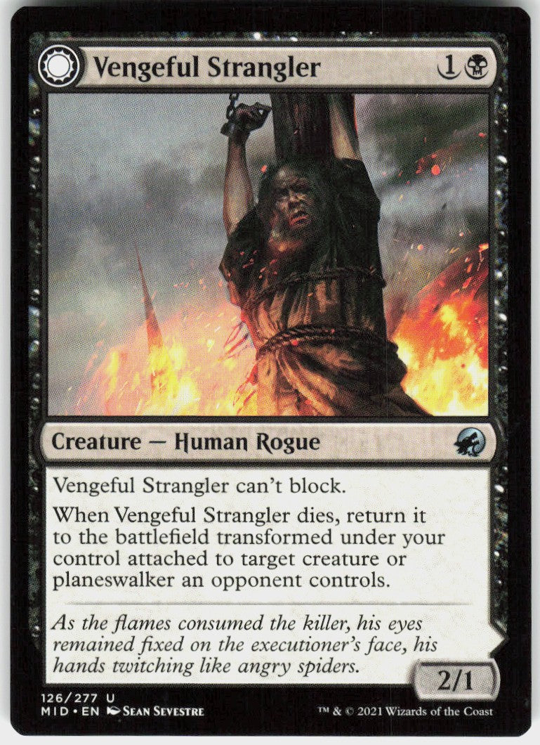Vengeful Strangler // Strangling Grasp #126 NM