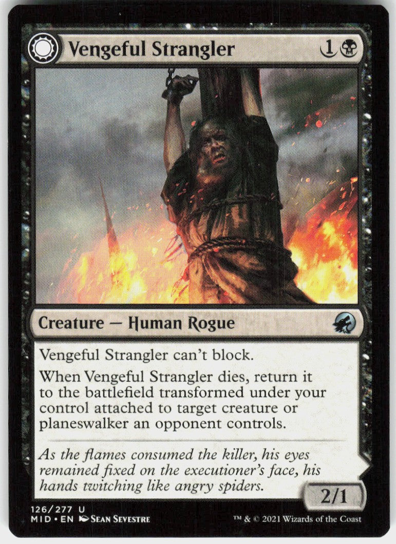 Vengeful Strangler // Strangling Grasp #126 NM