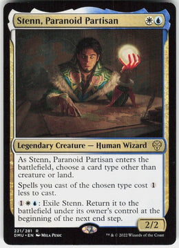 Stenn, Paranoid Partisan #221 NM