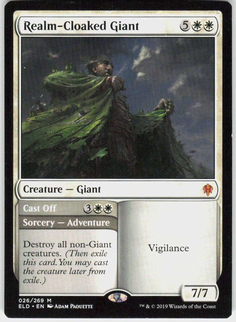 Realm-Cloaked Giant // Cast Off #26 NM