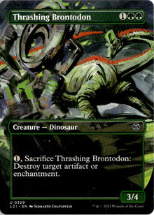 Thrashing Brontodon - The Lost Caverns of Ixalan #329 - Near Mint - Normal