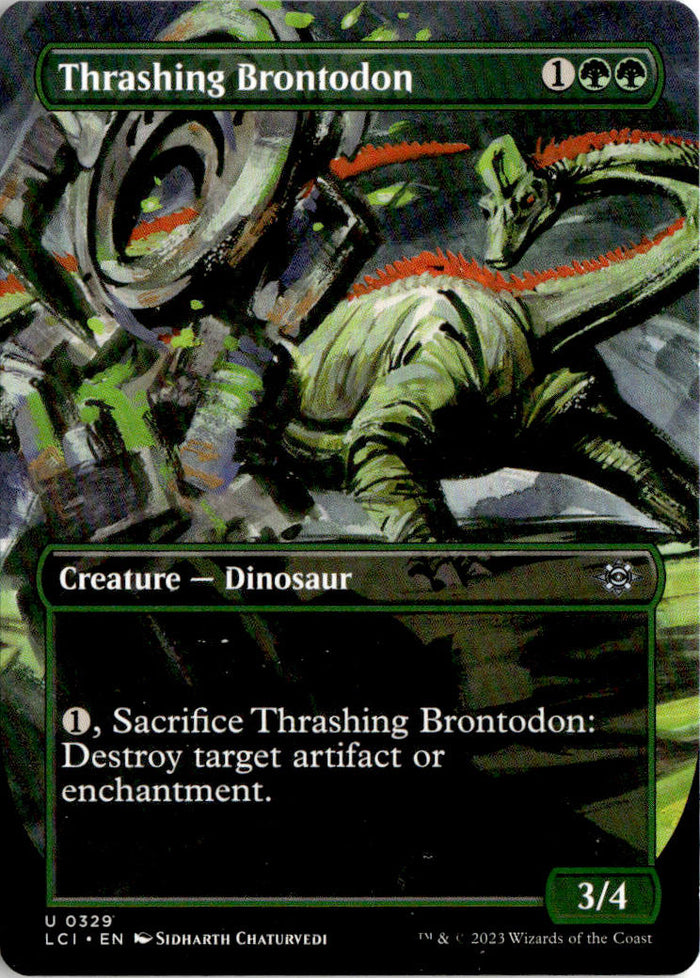 Thrashing Brontodon - The Lost Caverns of Ixalan #329 - Near Mint - Normal