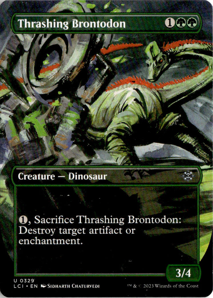 Thrashing Brontodon - The Lost Caverns of Ixalan #329 - Near Mint - Normal