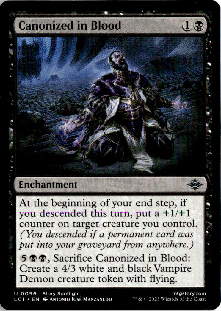 Canonized in Blood - The Lost Caverns of Ixalan #96 - Near Mint - Normal