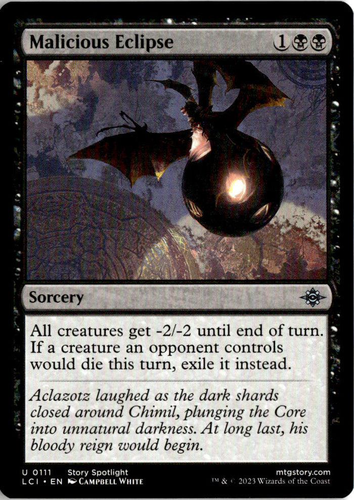 Malicious Eclipse - The Lost Caverns of Ixalan #111 - Near Mint - Normal