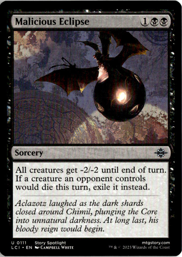 Malicious Eclipse - The Lost Caverns of Ixalan #111 - Near Mint - Normal