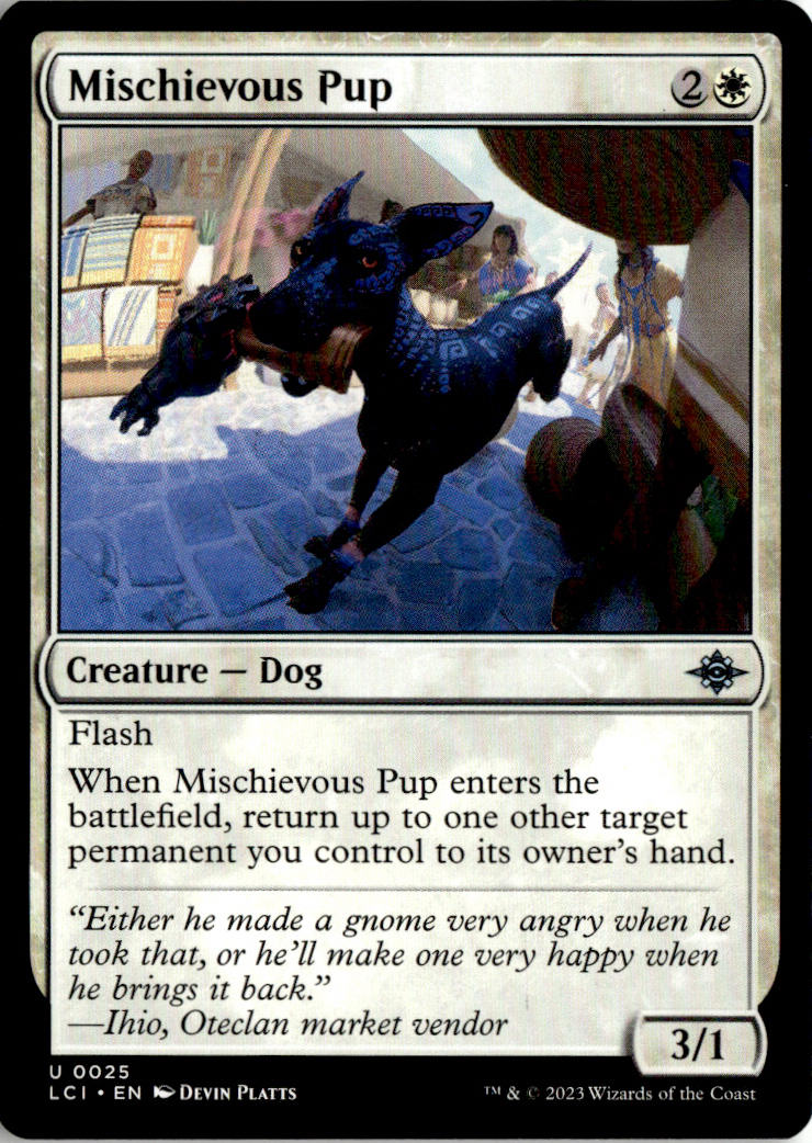 Mischievous Pup - The Lost Caverns of Ixalan #25 - Near Mint - Normal
