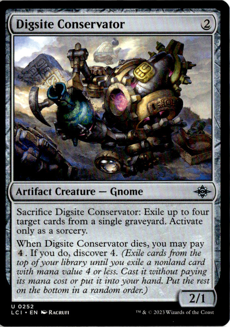 Digsite Conservator - The Lost Caverns of Ixalan #252 - Near Mint - Normal