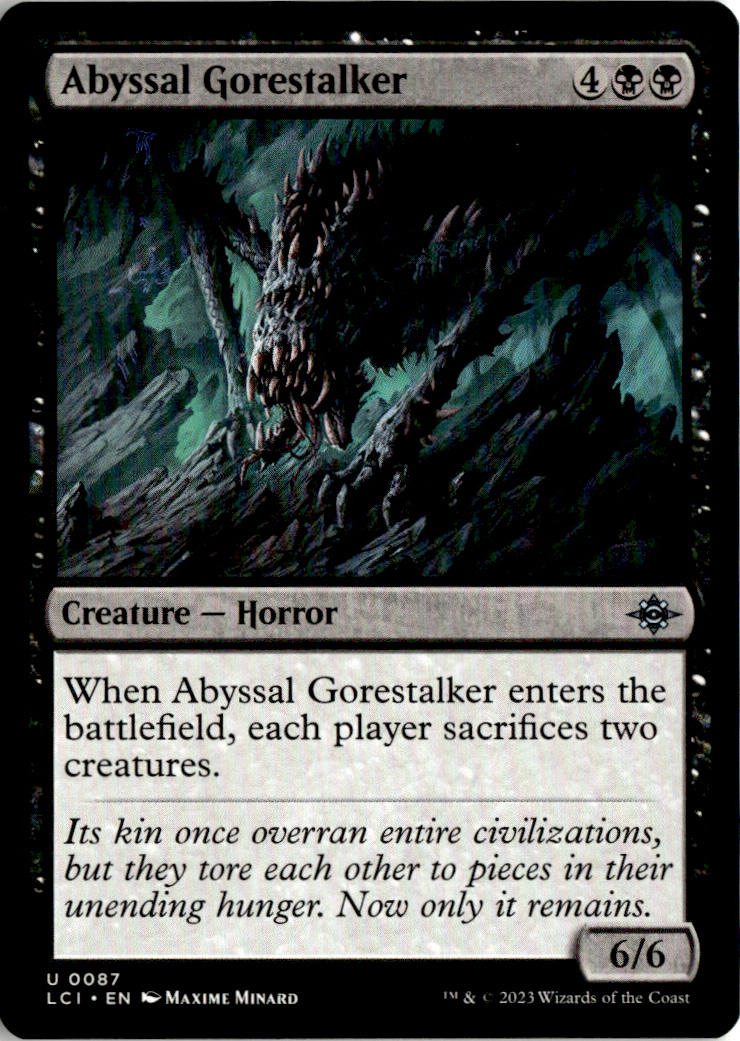 Abyssal Gorestalker - The Lost Caverns of Ixalan #87 - Near Mint - Normal