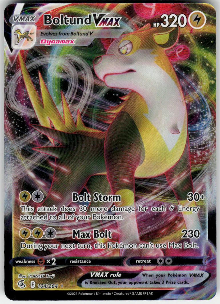 Boltund VMAX - Fusion Strike #104/264 - Near Mint - Normal