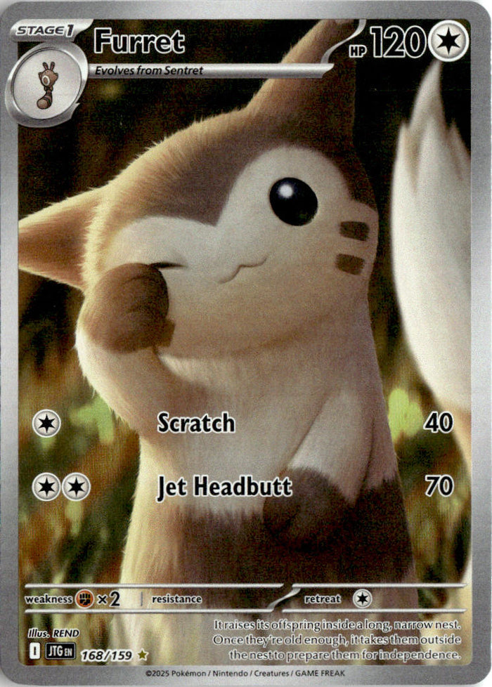 Furret - #168 - Near Mint - Normal