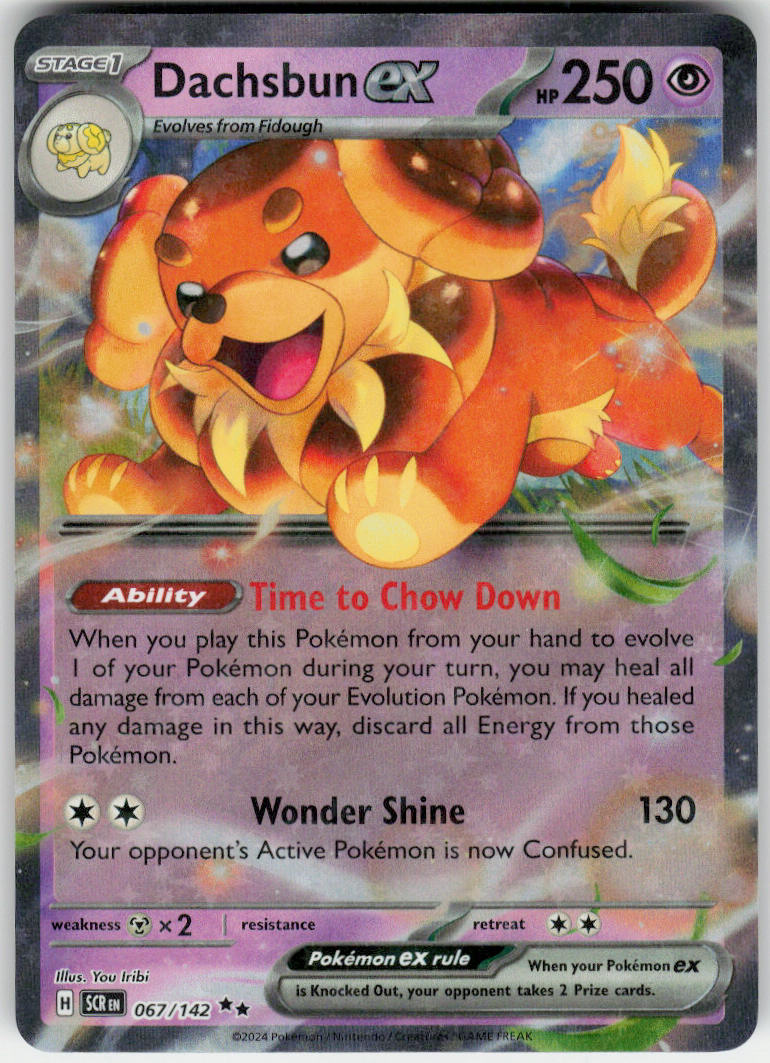 Dachsbun ex - Stellar Crown #067/142 - Near Mint - Normal