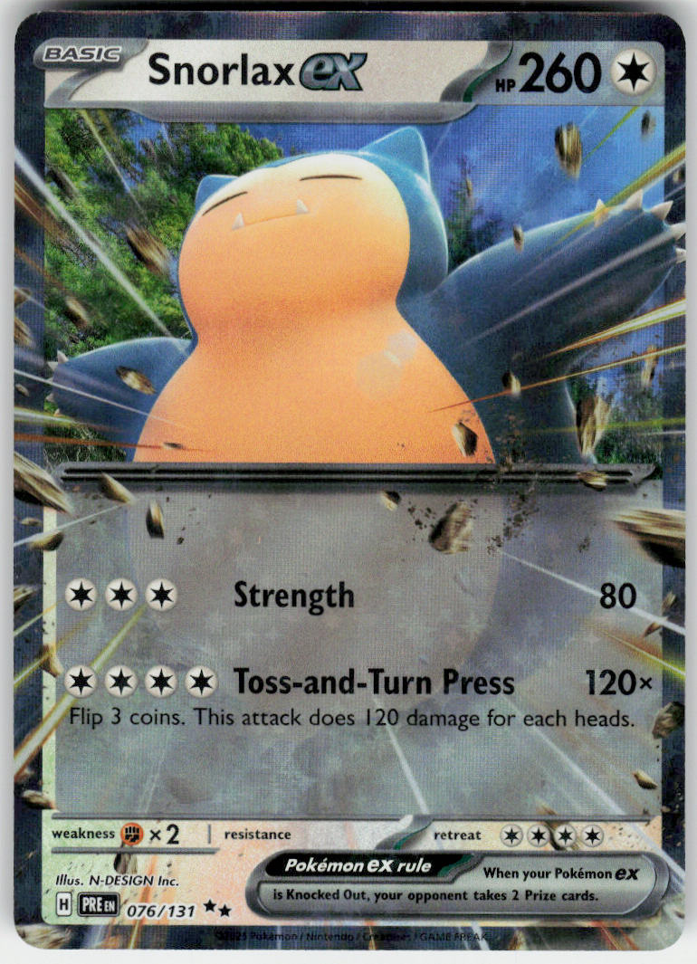 Snorlax ex - Prismatic Evolutions #076/131 - Lightly Played - Normal
