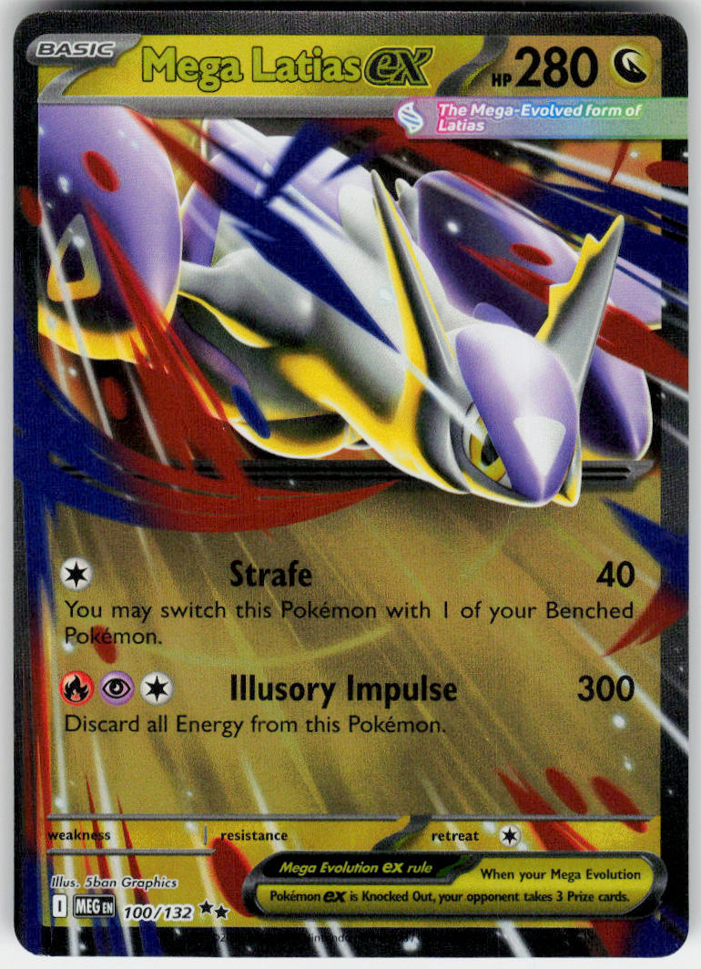 Mega Latias ex - Mega Evolution #100/132 - Near Mint - Normal