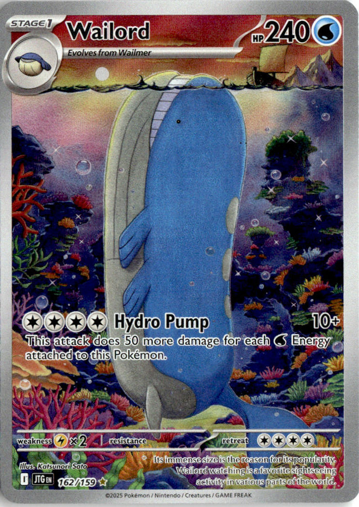 Wailord - Journey Together #162 - Near Mint - Normal