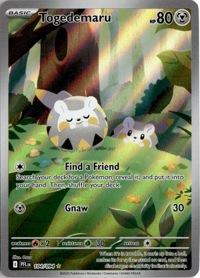 Togedemaru - Phantasmal Flames #104 - Near Mint - Normal