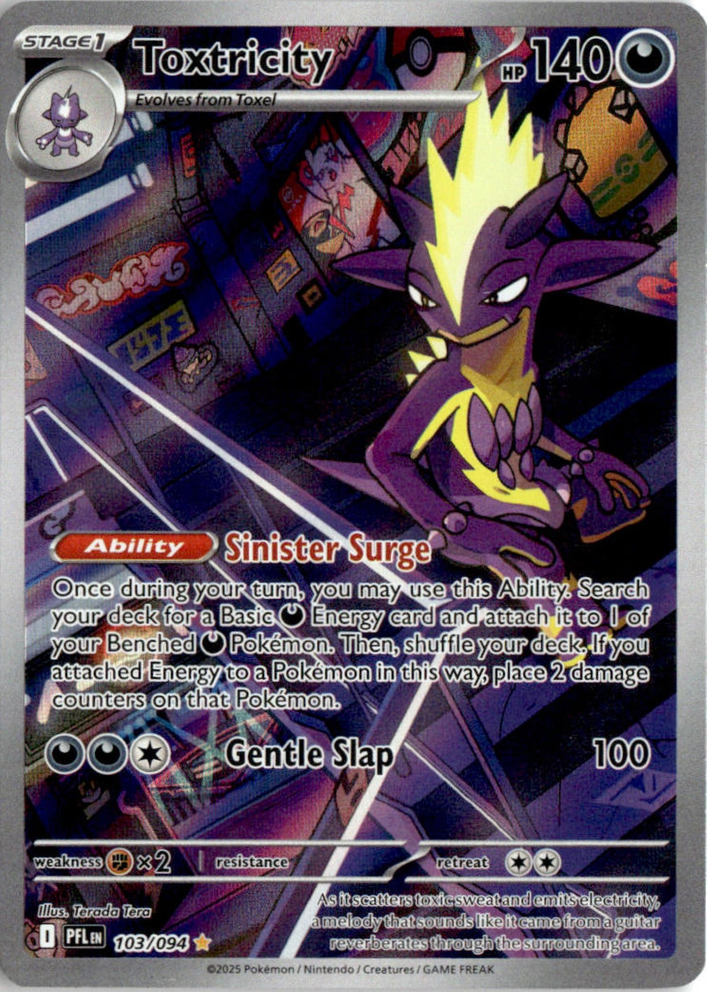 Toxtricity - Phantasmal Flames #103 - Near Mint - Normal