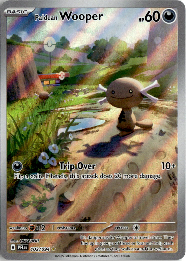 Paldean Wooper - Phantasmal Flames #102 - Near Mint - Normal