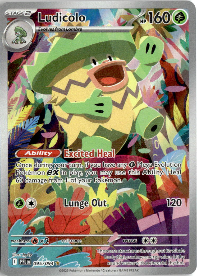 Ludicolo - Phantasmal Flames #95 - Near Mint - Normal
