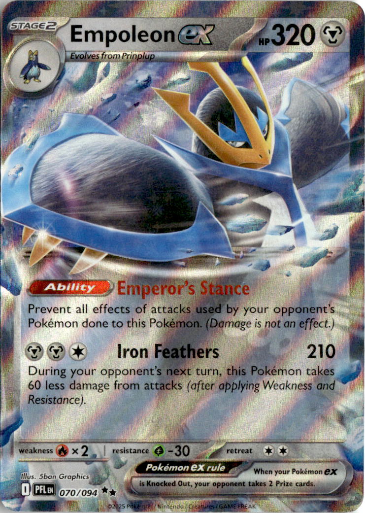 Empoleon ex - Phantasmal Flames #70 - Near Mint - Normal