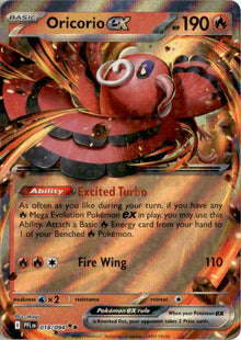 Oricorio ex - Phantasmal Flames #18 - Near Mint - Normal