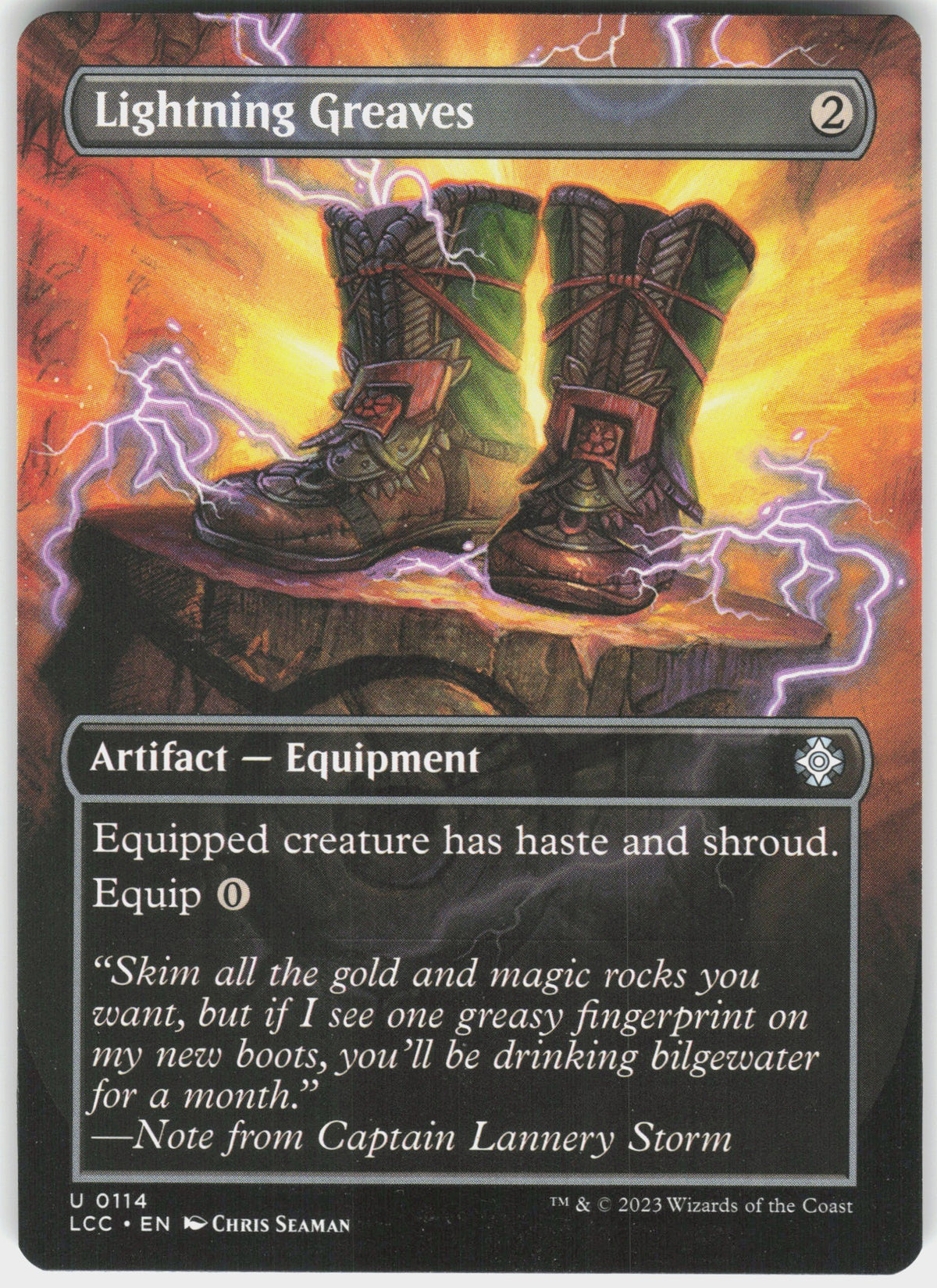 Lightning Greaves #114 NM