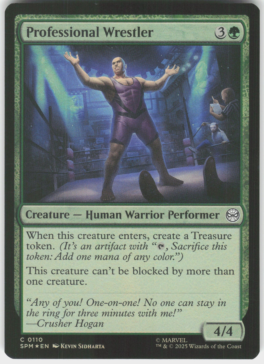 Professional Wrestler #110 Marvel's Spider-Man MTG Holofoil English