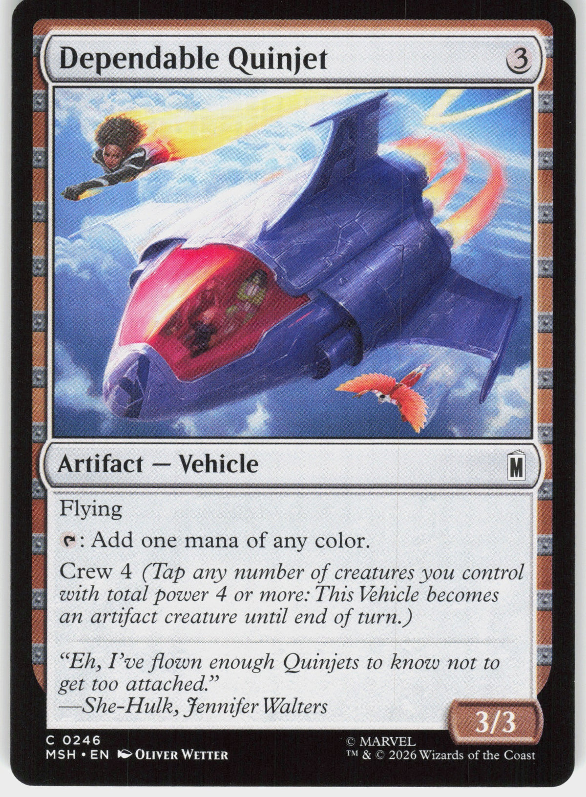 Dependable Quinjet #246 NM