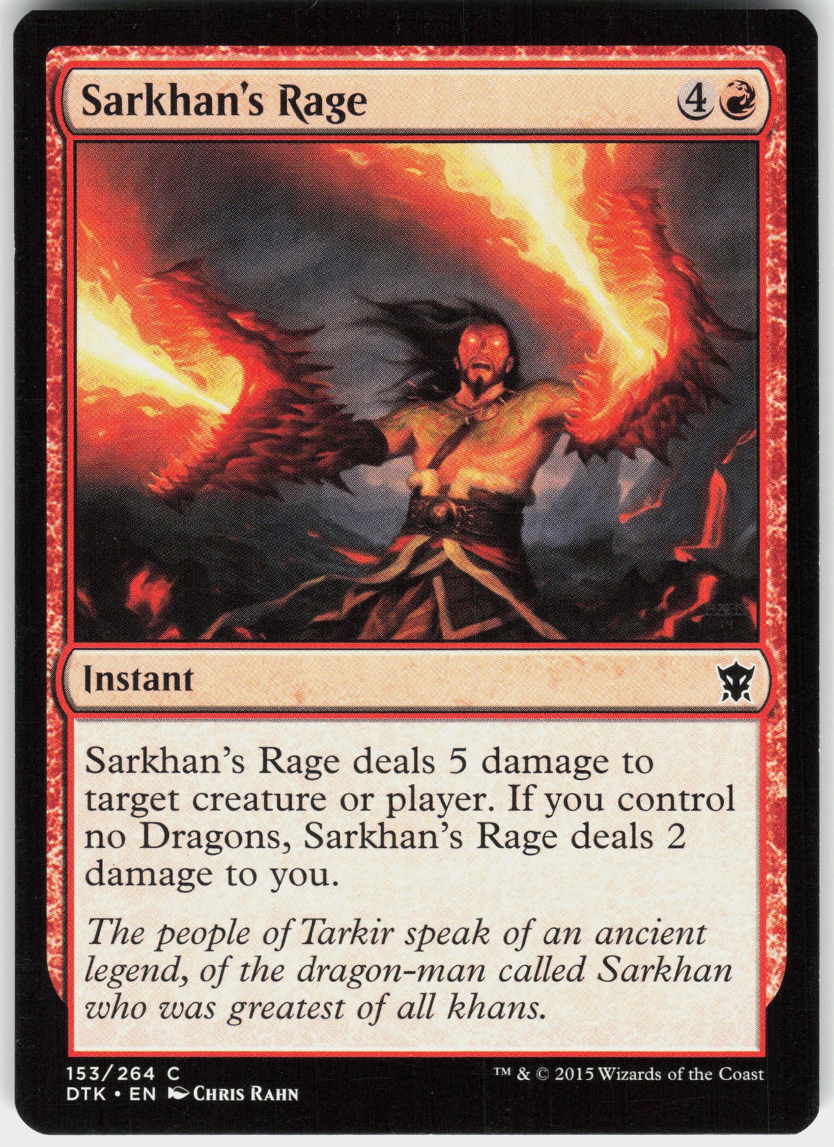Sarkhan's Rage #153 NM