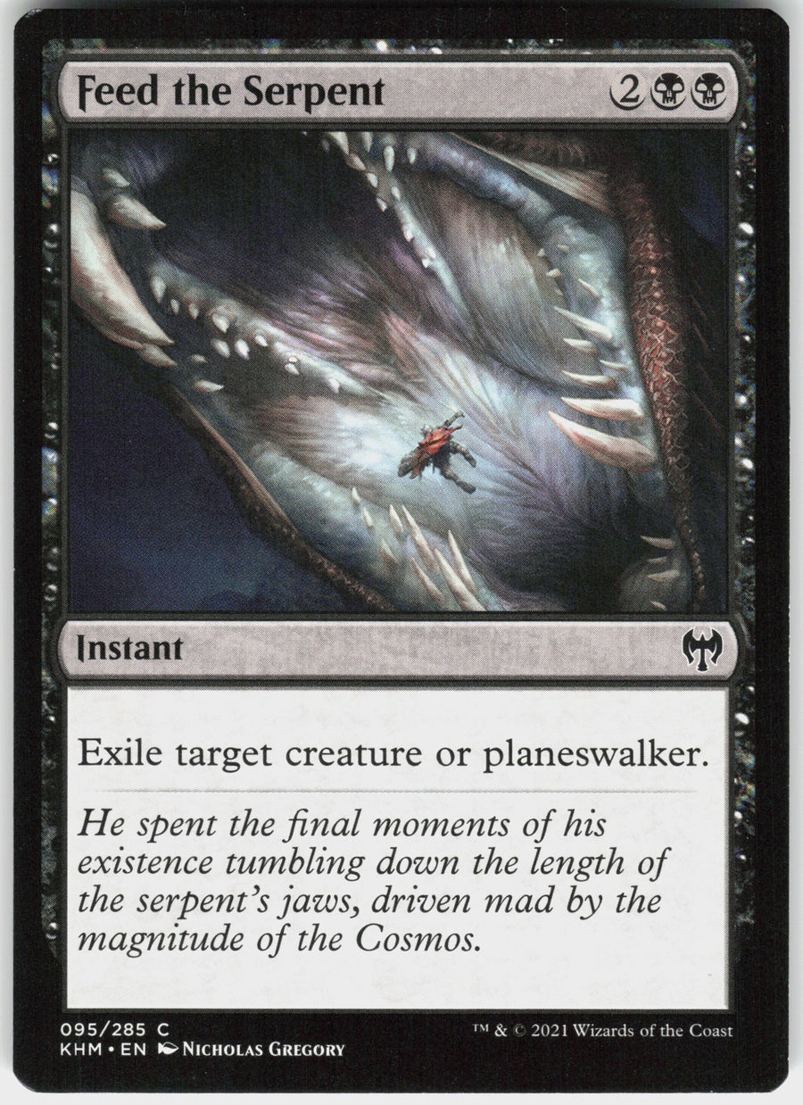 Feed the Serpent #95/285 Kaldheim MTG Non-Foil English