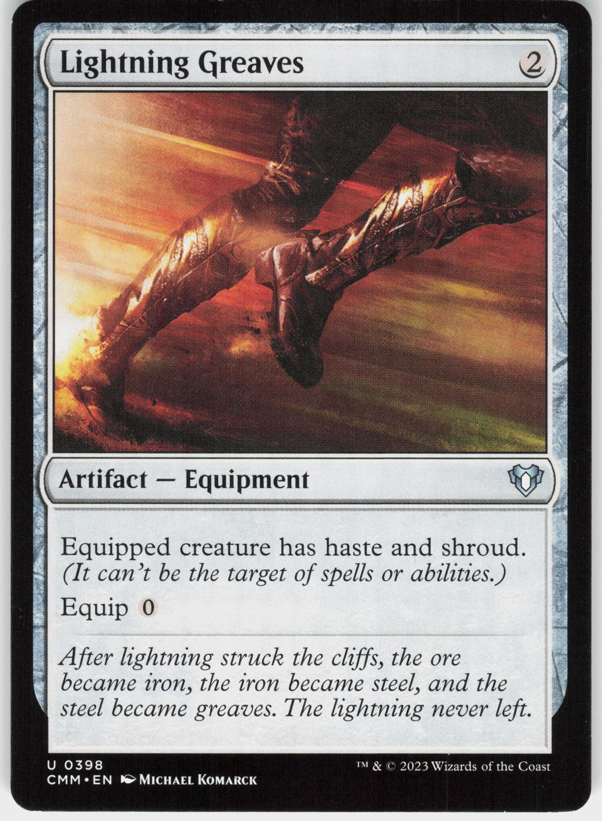 Lightning Greaves #398 NM